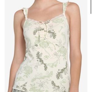 Her Universe Tinker Bell Filigree Girls Tank Top
